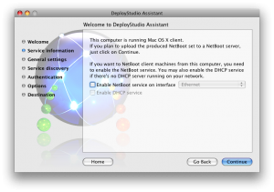DS DHCP Setup DeployStudio DHCP Setup