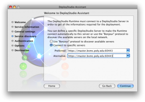 DS Server Set Screenshot showing my settings selected
